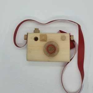 Camera, handmade camera, wooden toys ,toys, wooden camera, montessori toys,gift, natural image 4