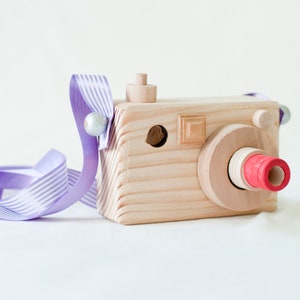 Camera, handmade camera, wooden toys ,toys, wooden camera, montessori toys,gift, natural image 1