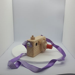 Camera, handmade camera, wooden toys ,toys, wooden camera, montessori toys,gift, natural image 3