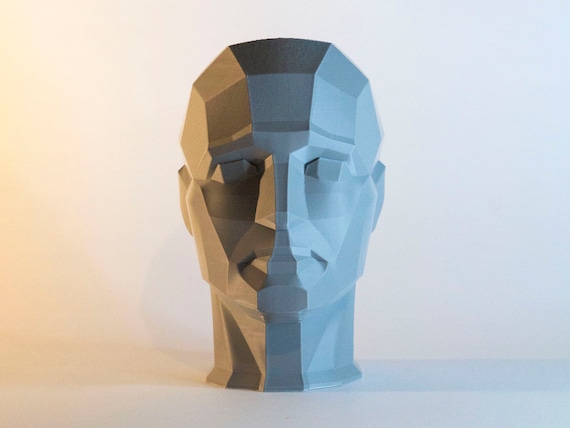 Planar Head Model, Artist Anatomy Sculpture Statue, Human Male Female