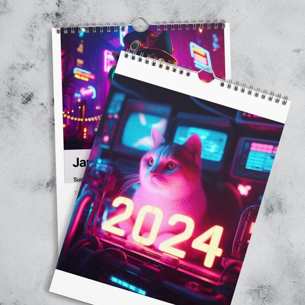 Cyberpunk Calendar 2024 Etsy