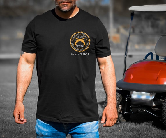 Custom US Army Military Police Veteran Shirt - Personalize Your Squad or Platoon Name - Perfect Gift for Veterans Day or Memorial Day