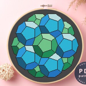 Cross Stitch Pattern Color Abstraction | Wall Decor | Home Decor DIY | Cross Stitch PDF | Cross Stitch Counted #EMX241_2