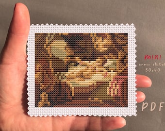 Danae Cross Stitch Pattern: DIY Embroidery (PDF Pattern)