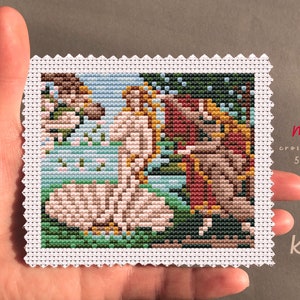 La nascita di Venere Cross Stitch Kit, Cute Home Decoration, Digital Art Print, Cross Stitch Funny, Hand Embroidery Art