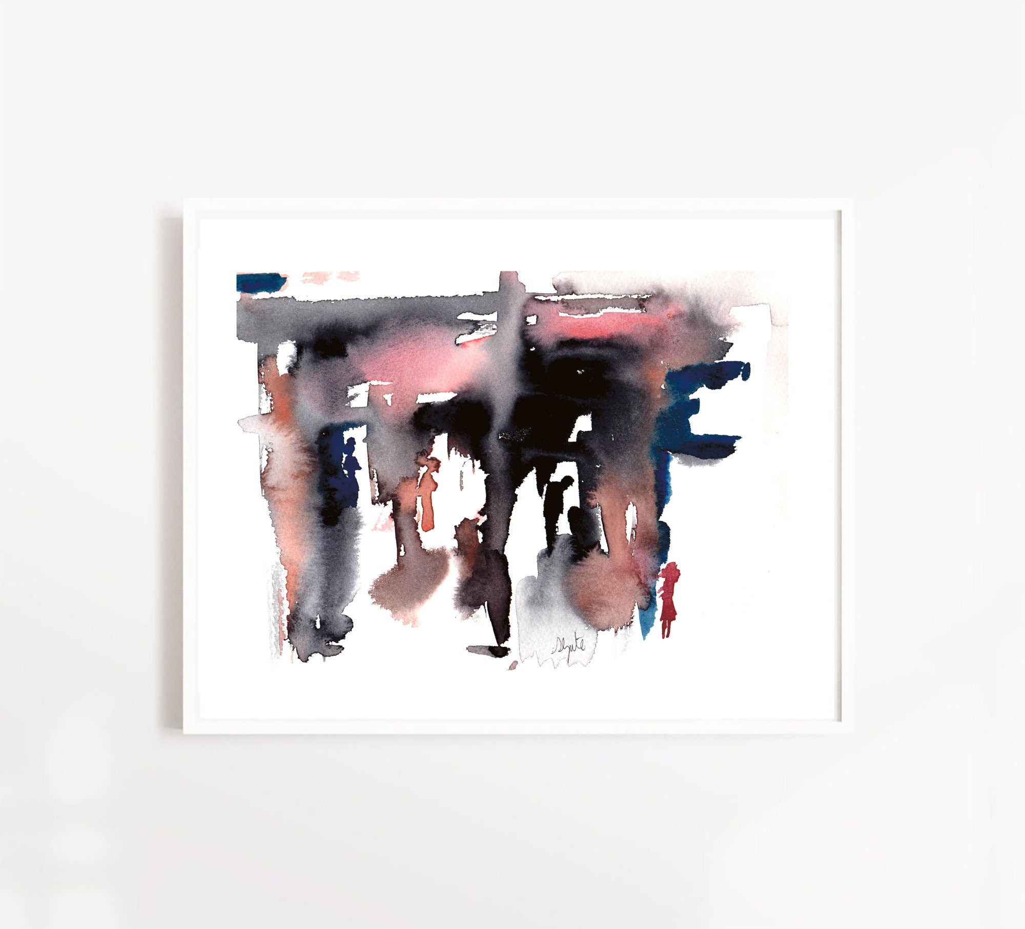 Isolation Watercolour isolation abstract print Fine art Etsy