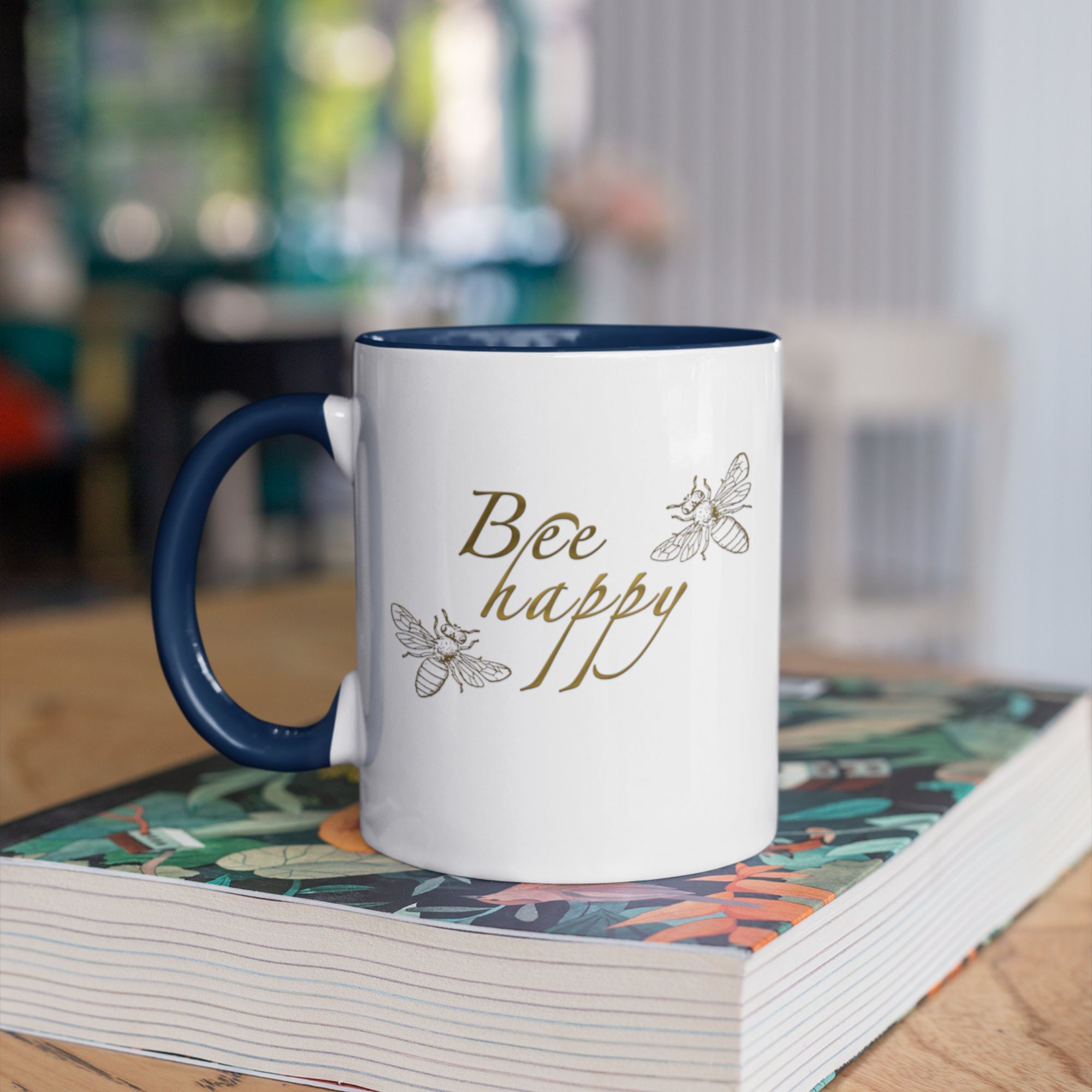 Bee Happy Coffee Mug Gift for Her | Etsy