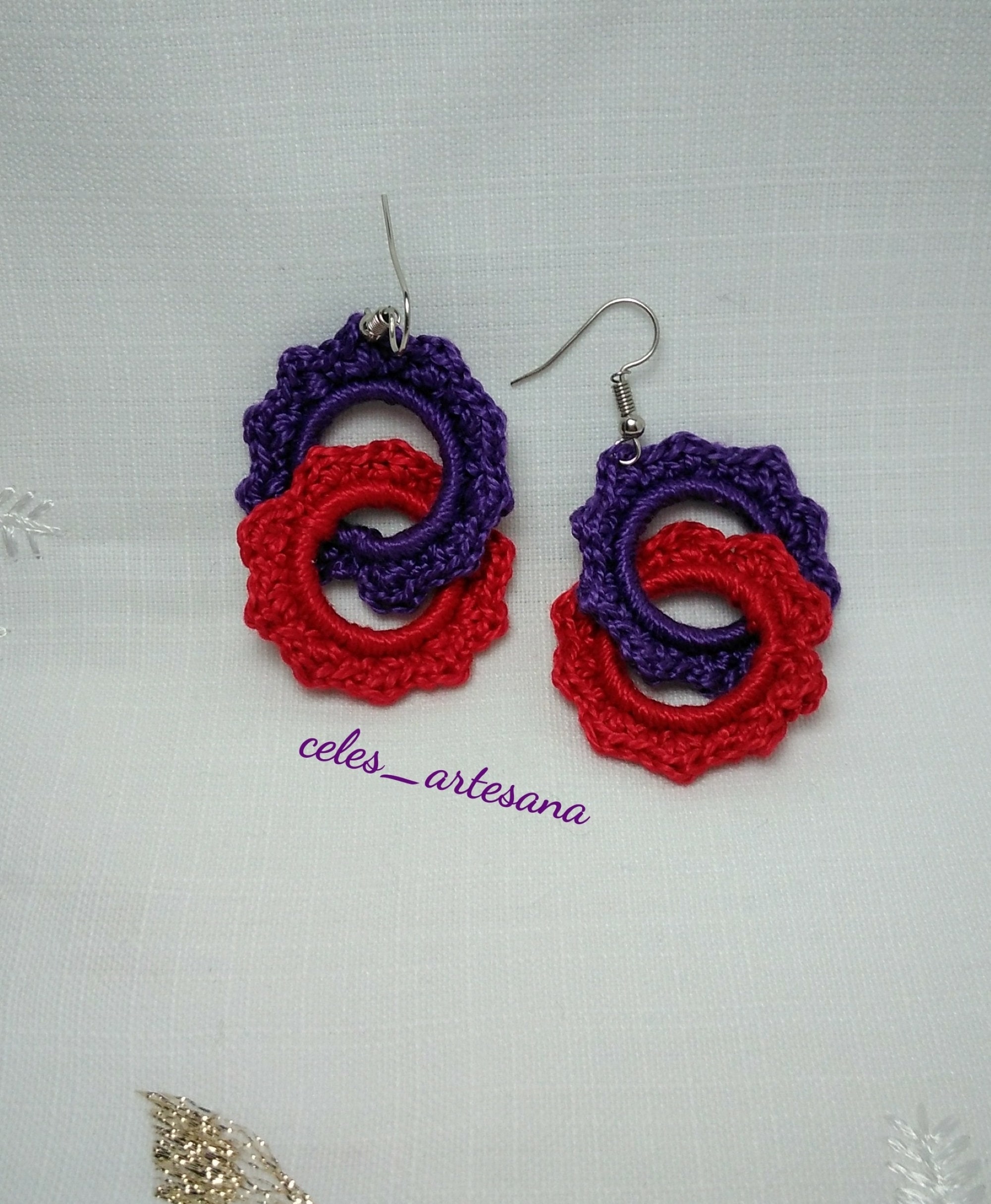 Pendientes crochet Etsy Espa a