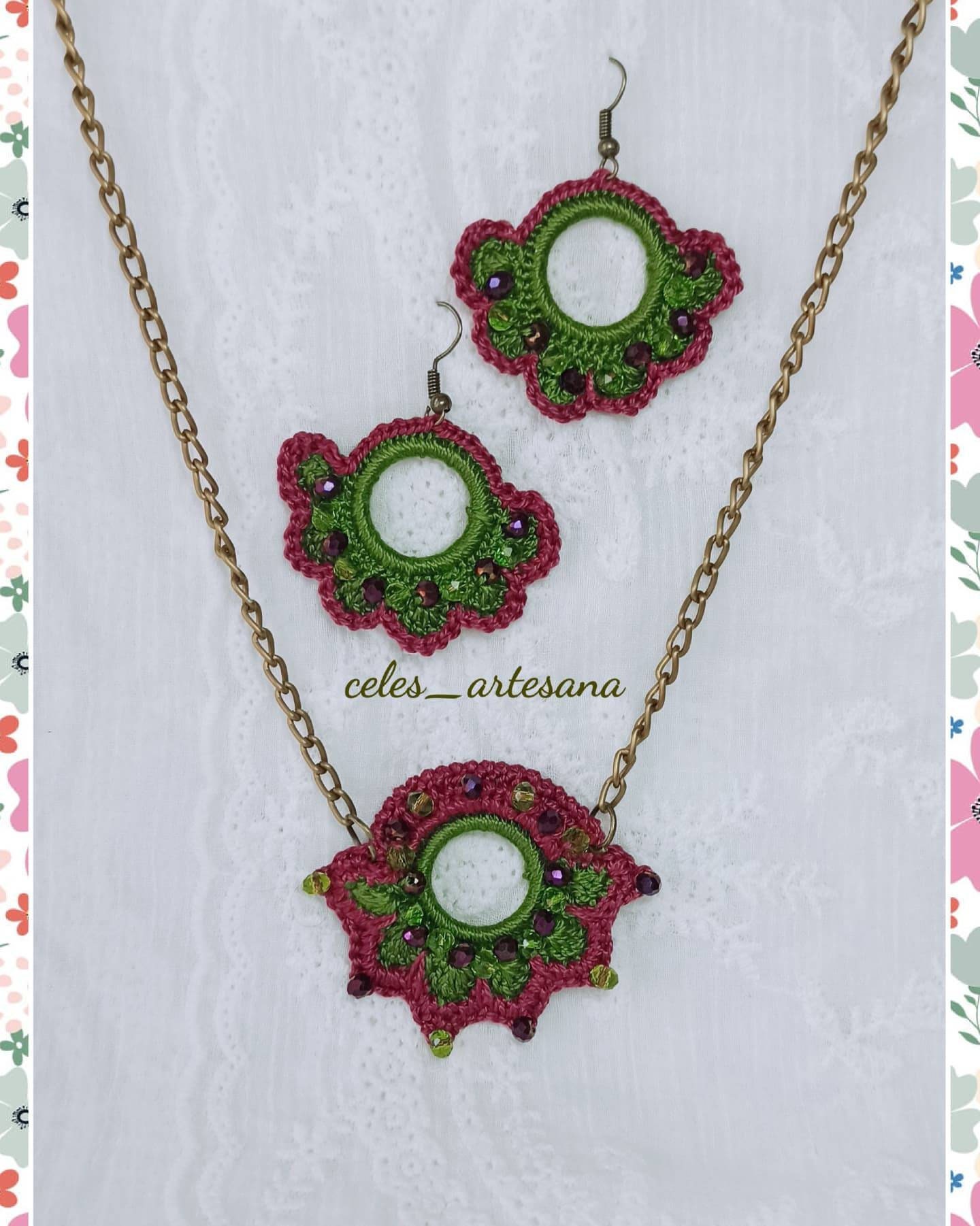 Collar crochet - Etsy España