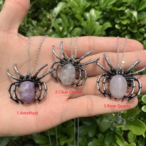 Crystal Spider Pendant,Spider Necklace,Spider Pendant,Spider Brooch,Halloween Gift,Crystal Gift,Halloween Jewelry,Witchy Decor,Gift For Her