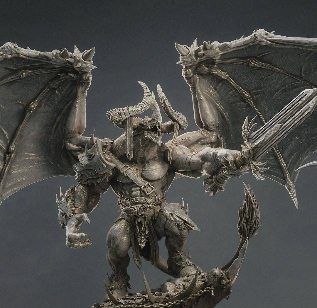 Disciples of War Miniatures by Lord of the Print, 3D Printed Custom DnD Mini, Balor, Demon ...