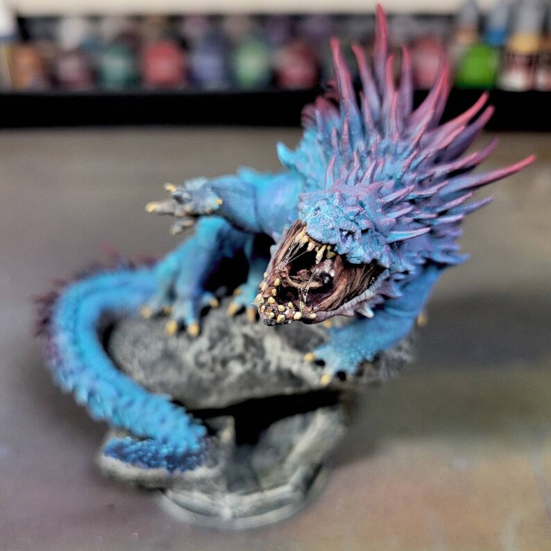 Basilisk Miniature by Lord of the Print 3D Printed Dnd Mini - Etsy