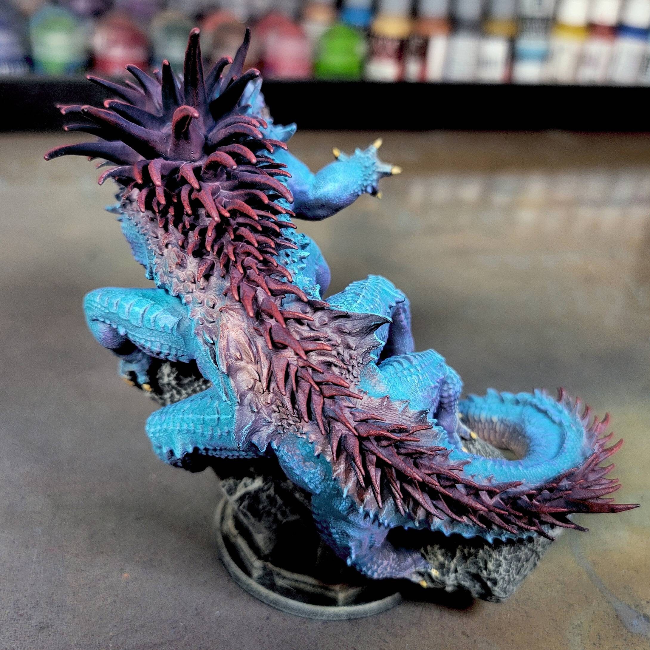 Basilisk Miniature by Lord of the Print 3D Printed Dnd Mini Etsy