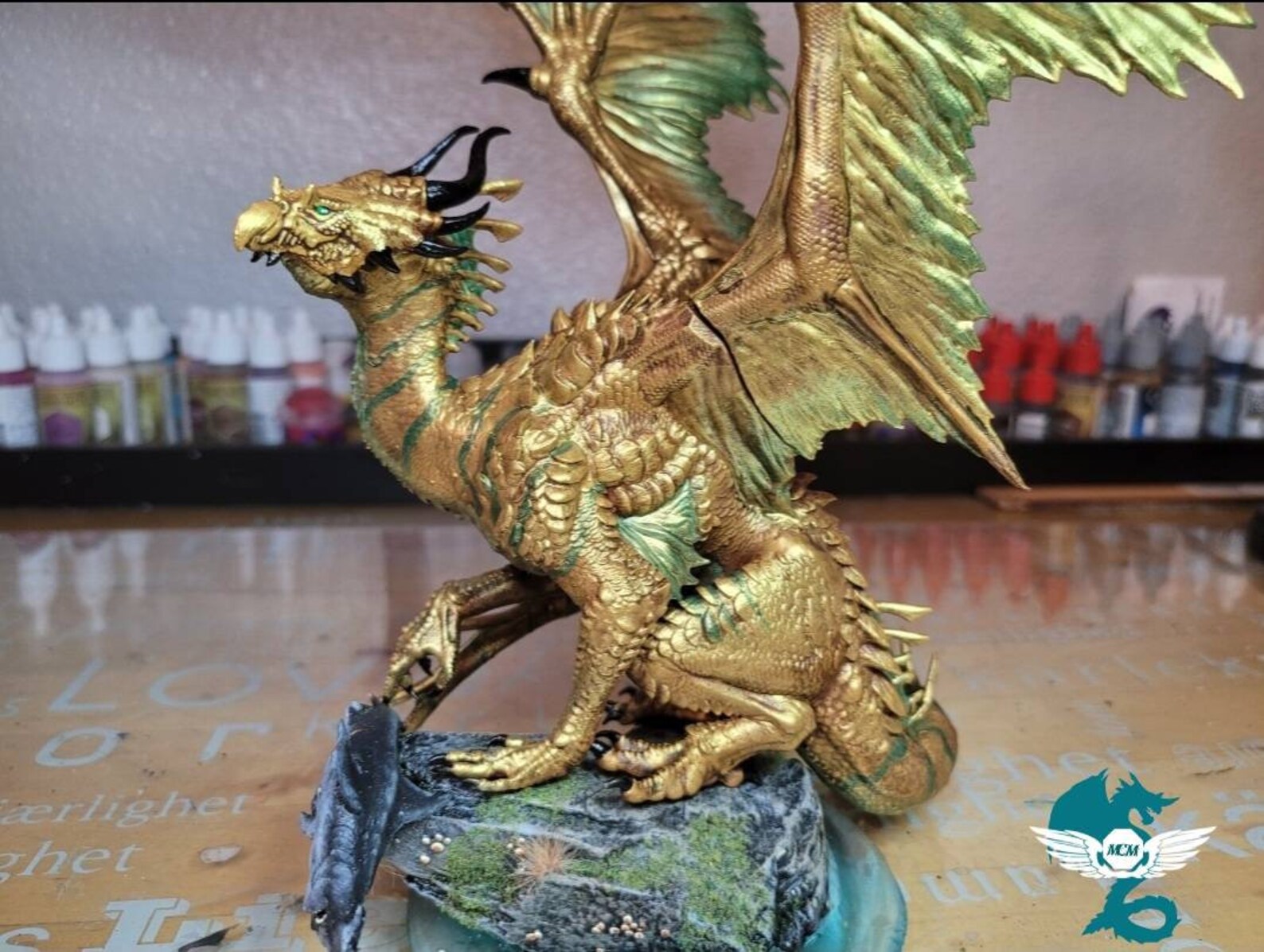 Bronze Dragon Miniature by Lord of the Print 3D Printed Dnd Etsy