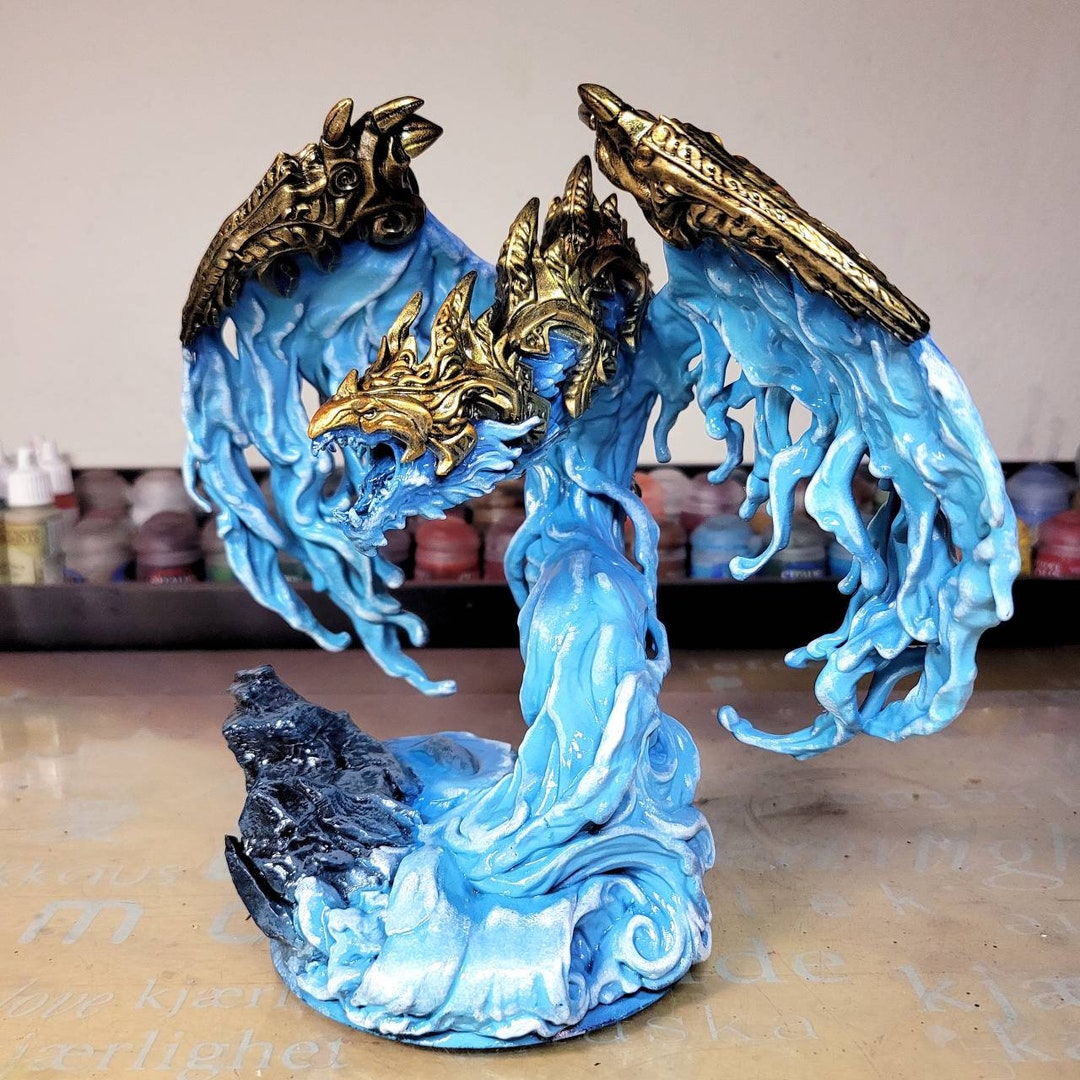 Water Elemental Miniature by Lord of the Print 3D Printed Dnd Etsy