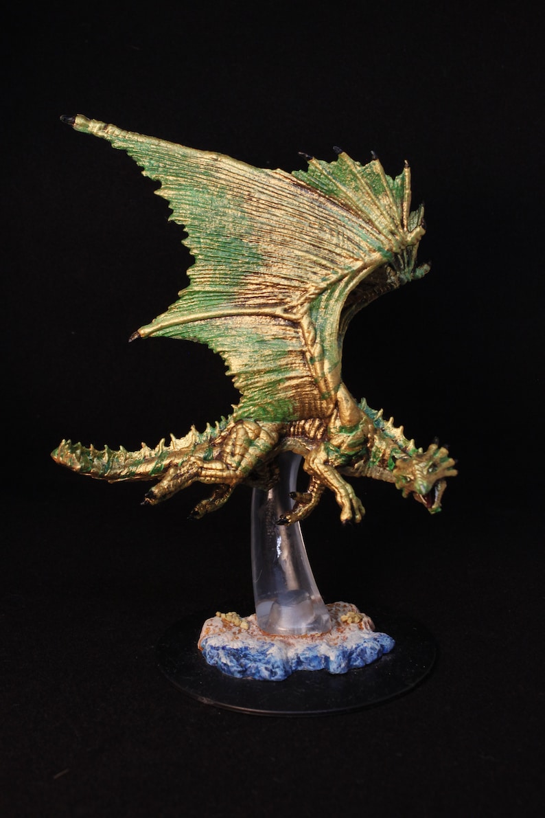 Bronze Dragon TTRPG Painted Miniature DnD Dragon Mini Etsy
