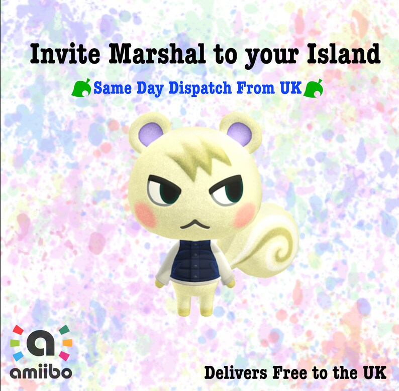 Marshal Animal Crossing Amiibo Card amiibo card animal Etsy
