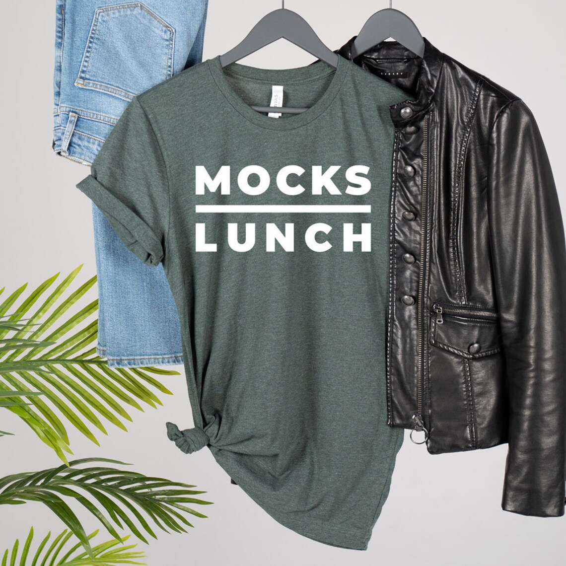 Download Bella Canvas 3001 Mockup Bella Canvas 3001 Heather Forest ...