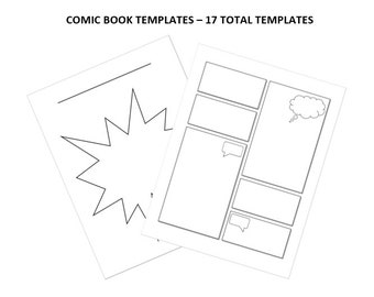 Comic Book Printable - Etsy