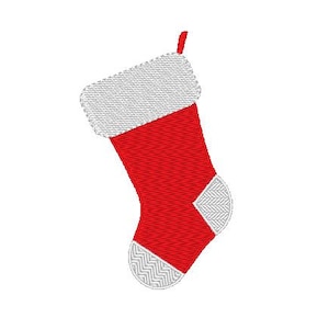 Christmas Stocking Machine Embroidery Design: 7 Sizes (Instant Download)