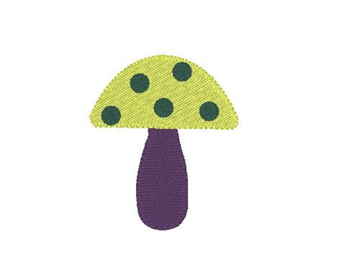 Mushroom Machine Embroidery Design 7 Sizes Mushroom - Etsy