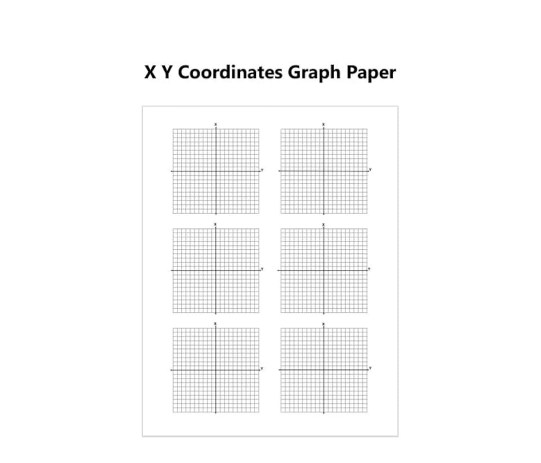 Xy coordinate graph paper