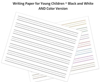 primary lined paper etsy