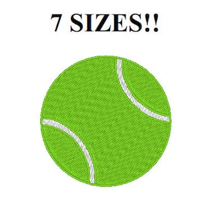 Tennis Ball Machine Embroidery Design - 7 Sizes - Mini Tennis Ball Sports Design - Instant Download