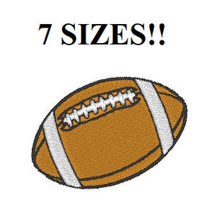 Football Machine Embroidery Design - 7 Sizes - Mini American Football Sports Design - Instant Download