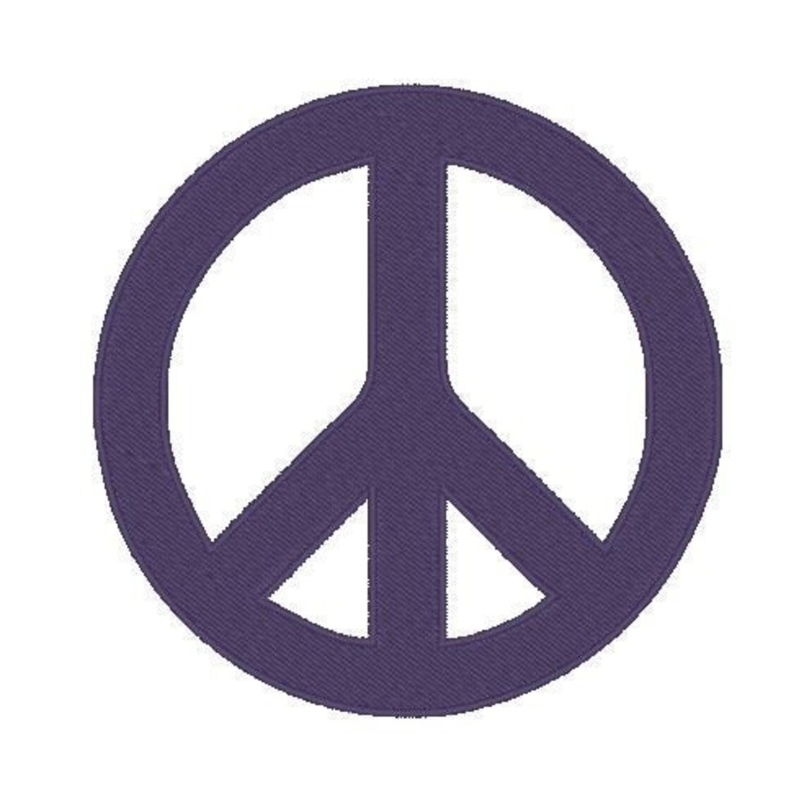 Peace Sign Machine Embroidery Design 7 Sizes Peace - Etsy