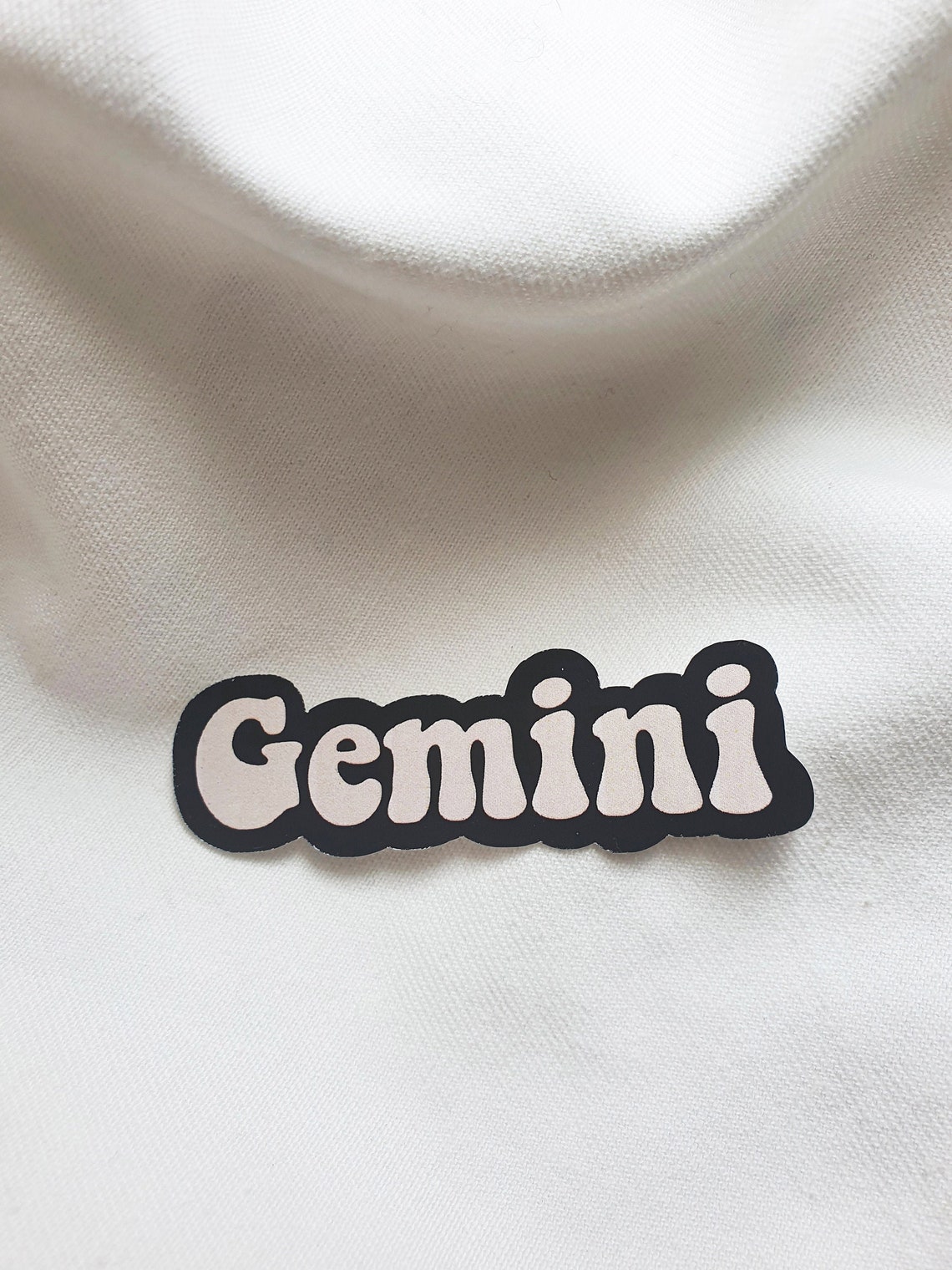 Gemini Sticker Black Zodiac Sticker Journal Sticker - Etsy