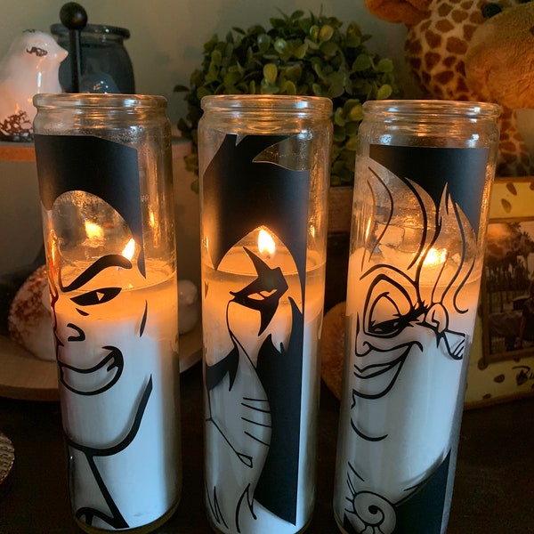 Digital Download SVG File for Tumblers & Tall Candles Villains