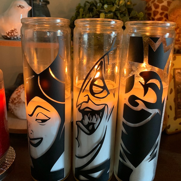 Digital Download SVG File for Tumblers & Tall Candles Villains