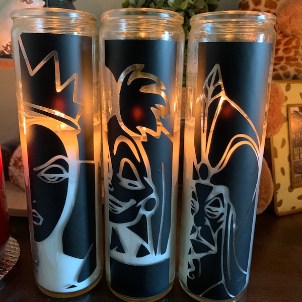 Digital Download SVG File for Tumblers & Tall Candles Villains