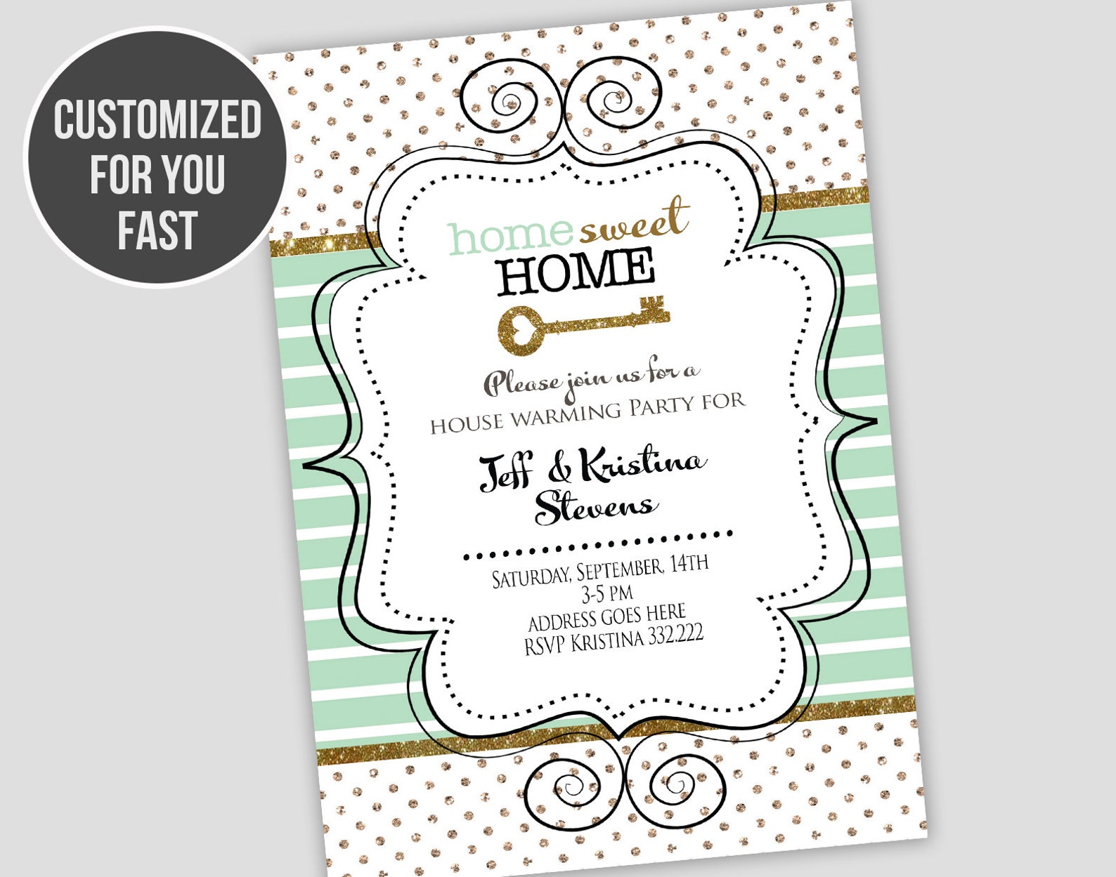 New Home Invitation Home Sweet Home Invitation House Warming Etsy
