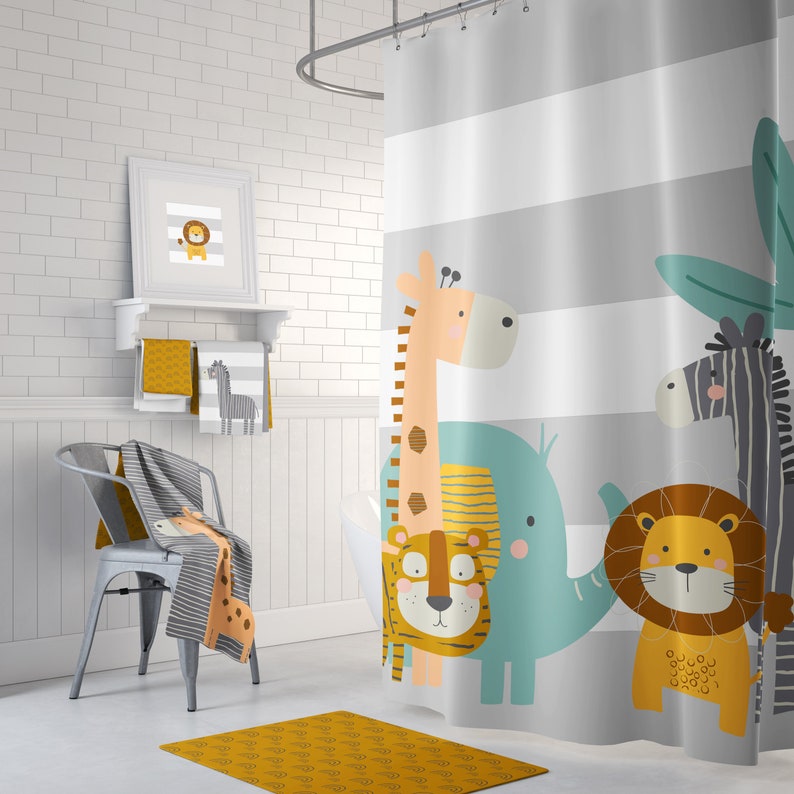 Complete Jungle Bathroom Collection Safari Bathroom Etsy