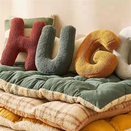 Alphabet Letter Pillow Etsy