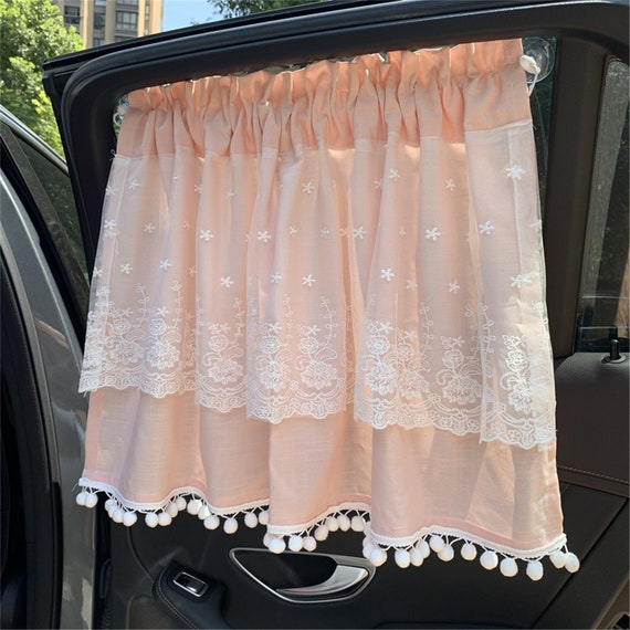 Baumwoll Auto Vorhang / Schirm für Babys mit Saugnäpfen Vorhang