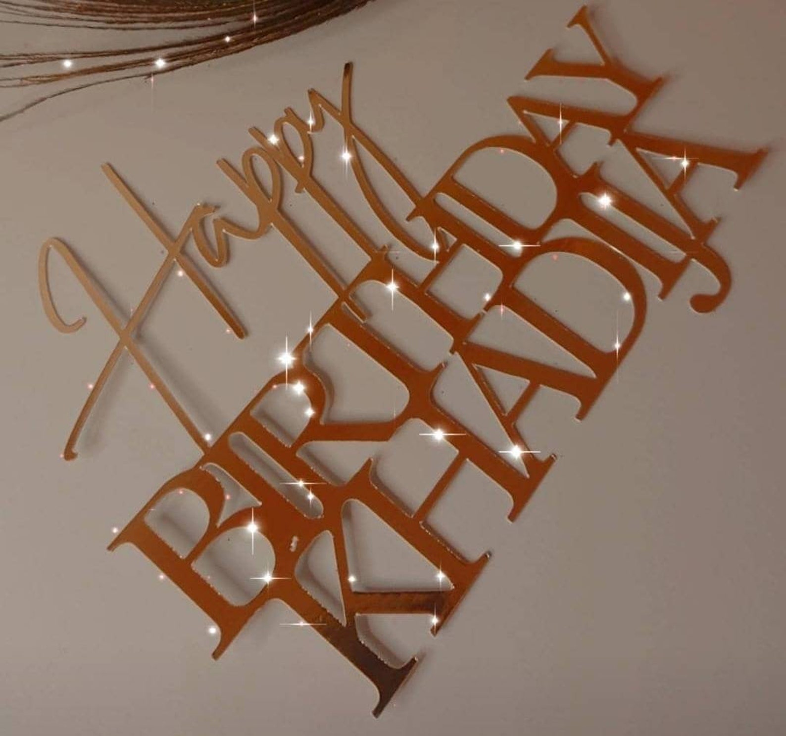 Happy BIRTHDAY Cake Toppers Birthday Custom Topper Etsy