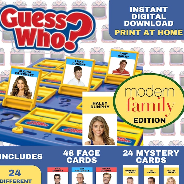 Guess Who Cards - Etsy