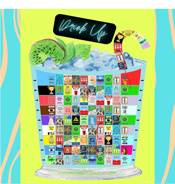 Drink Up the Ultimate Spills & Funnels Drinking Board Game Etsy