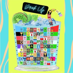Drink Up: The Ultimate Spills & Funnels Drinking Board Game (Digital) - Game Night, Party, Bachelorette, Girl&#39;s Night, Couples