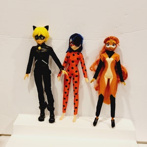 Bugnoir Ladybug and Cat Noir Unify - Miraculous Ladybug Custom Toy Doll 