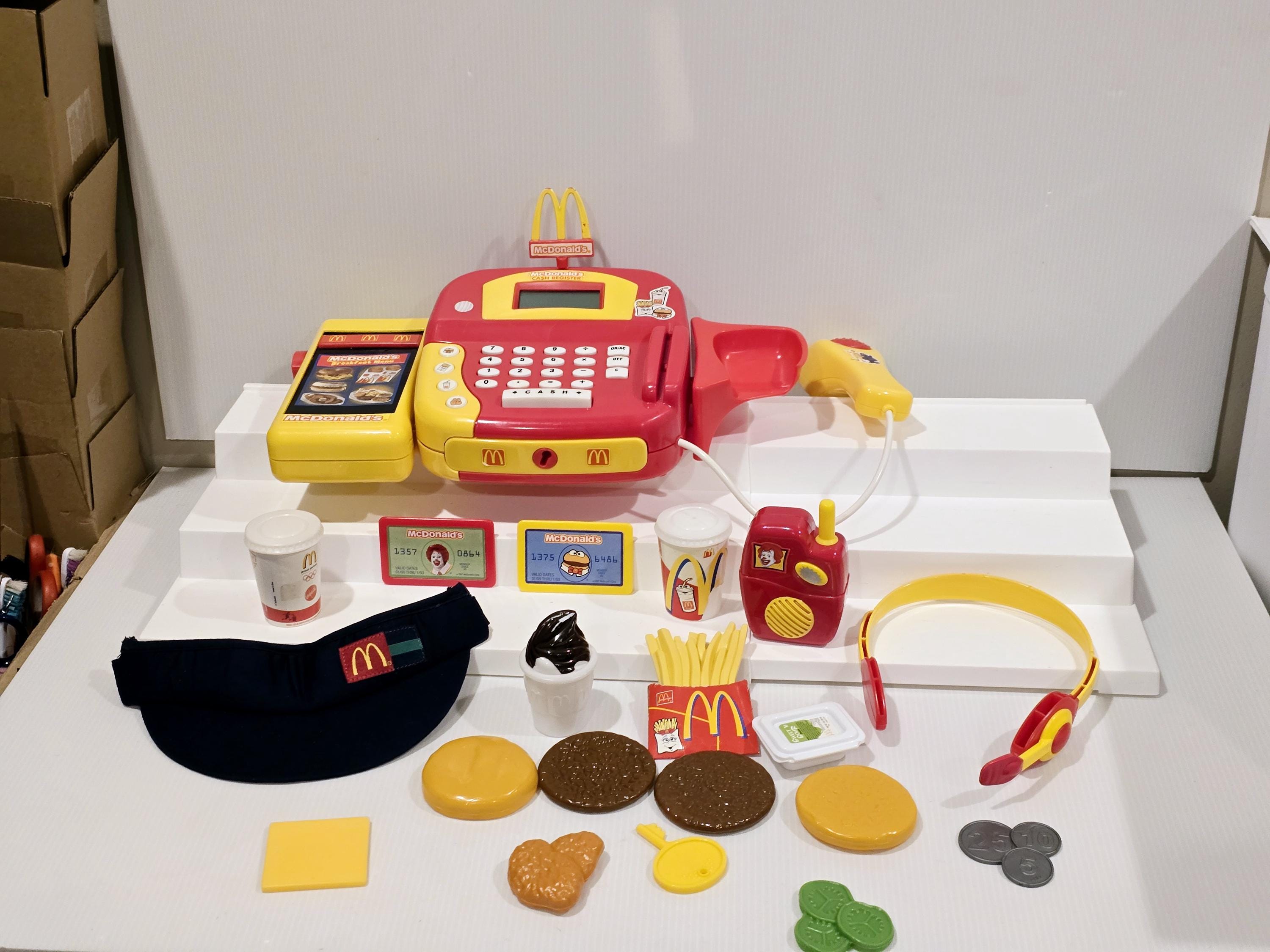Vintage McDonald's Cash Register with Accessories Set