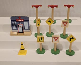 Juego de accesorios de tren de madera Kid Kraft