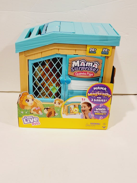 Little Live Pets Mama Surprise Soft Interactive Mama Guinea Pig and Her Hut  