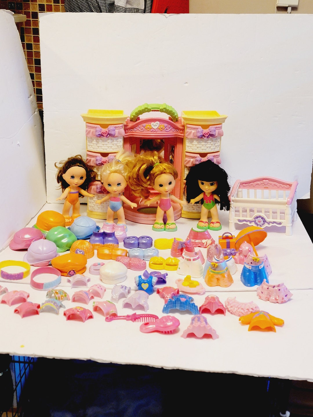 Fisher Price Snap N Style Doll Wardrobe With Dolls and - Etsy
