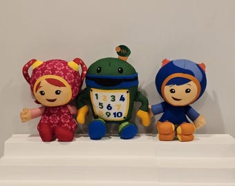 Team Umizoomi Plush Set Bot, Geo, Milli