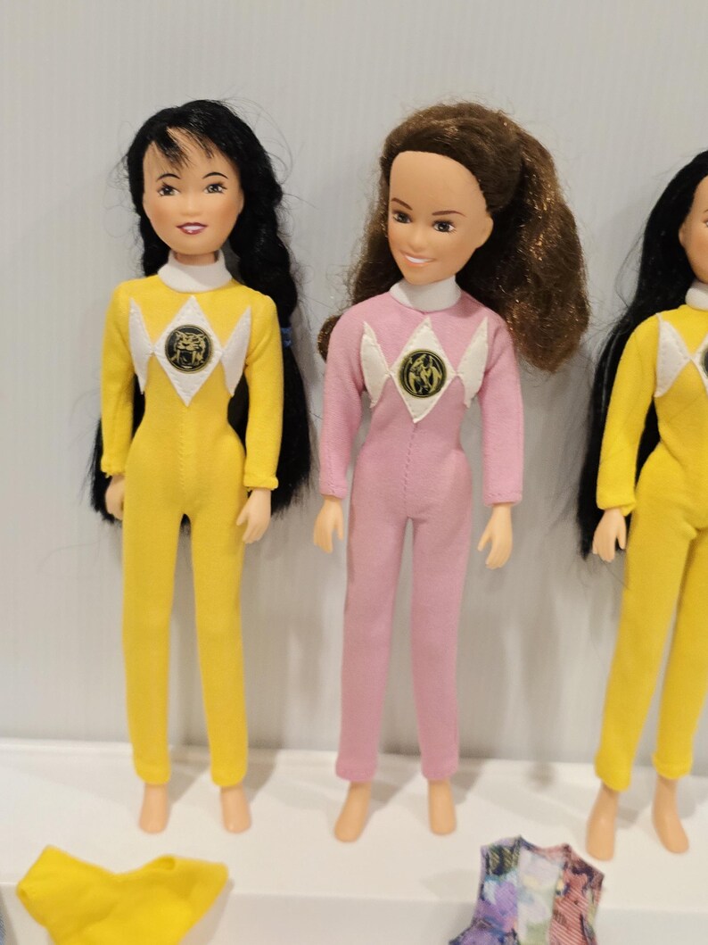 Vintage Power Rangers for Girls Yellow Trini Pink Kimberly Set 1994 - Etsy