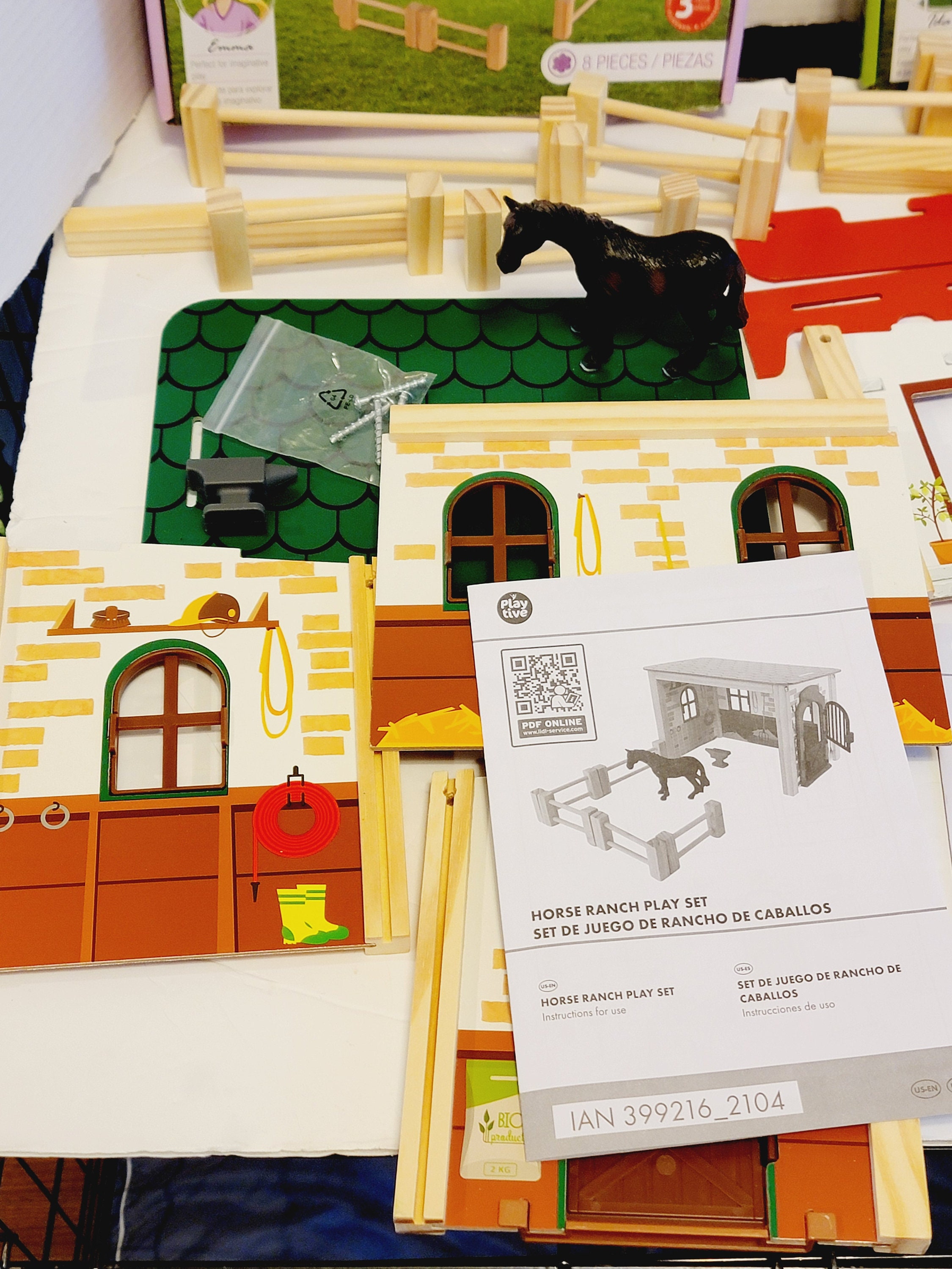 Playtive Wooden Farm Set of 2 Etsy